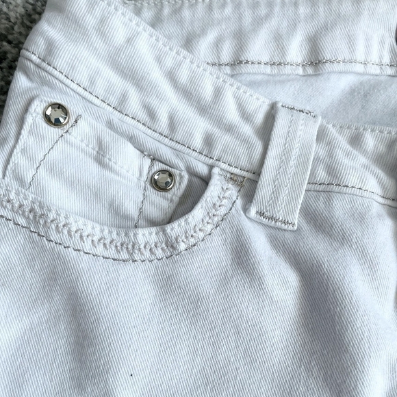 Women’s Jeans LEE Platinum Label Trousers White Bootcut Mid Rise Jeans - Picture 5 of 6